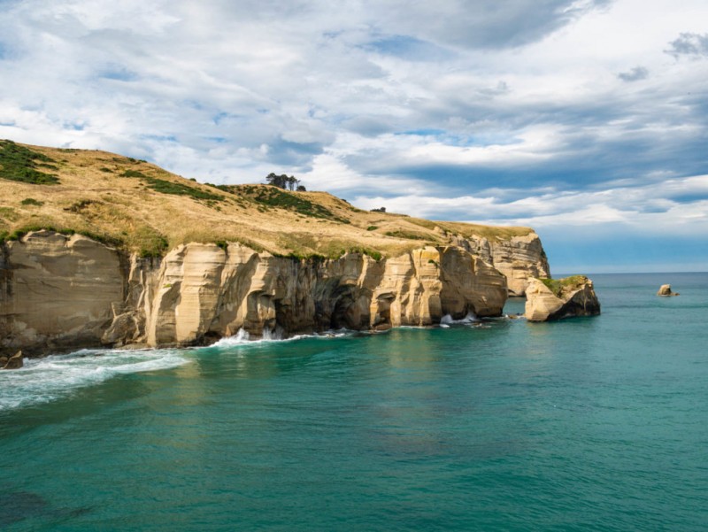 Bãi biển &quot;trinh trắng&quot; và đường hầm phụ tử ở Dunedin, New Zealand
