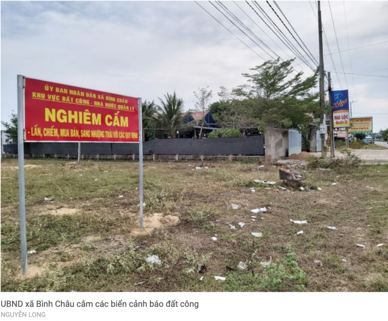 Làm giả Giấy chứng nhận Quyền sử dụng đất với thửa đất 1000m² tại xã Bình Châu