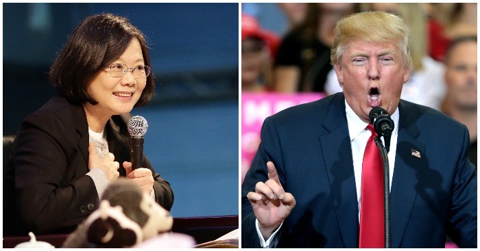Tổng thống Đài Loan Thái Anh Văn và Tổng thống Mỹ Donald Trump (ảnh: Văn phòng Tổng thống Đài Loan; Gage Skidmore/Wikimedia Commons). 2002-pjimage-40