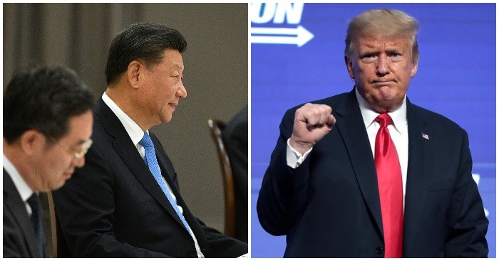 Tổng thống Mỹ Donald Trump đã đưa ra nhiều quyết sách cứng rắn nhắm vào các tham vọng của chính quyền Trung Quốc. Ảnh ghép từ Gage Skidmore/Flickr và Điện Kremlin. 2927-pjimage-83