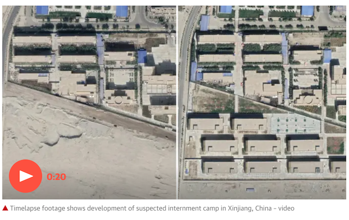The Guardian đăng video từ các bức ảnh vệ tinh, cho thấy Trung Quốc mở rộng quy mô của một trại giam ở Tân Cương. 3117-screen-shot-2020-09-24-at-133031