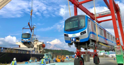 Tàu metro số 1 Bến Thành – Suối Tiên rời cảng Nhật Bản về TP. HCM