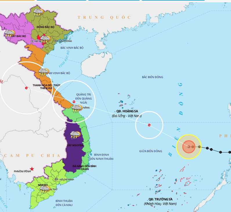 Khẩn cấp ứng phó với bão số 5 ở báo động đỏ nguy hiểm Khẩn cấp ứng phó với bão số 5 ở báo động đỏ nguy hiểm