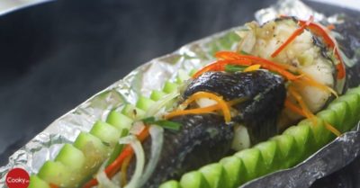 Cá lóc hấp bầu chuẩn vị miền Tây