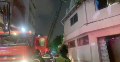 TP. HCM: Cháy khách sạn có người nước ngoài đang cách ly phòng dịch Covid-19