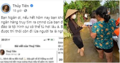 Trang Facebook mạo danh ca sĩ Thủy Tiên lừa tiền từ thiện