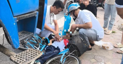 Nam sinh lớp 6 tử vong trước đầu xe tải ở Hà Nội